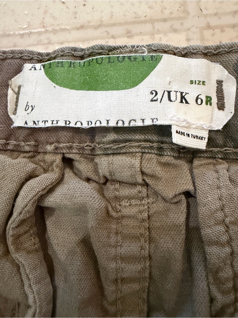 Anthropologie Camo Button-Front Mini Skirt 6 S Small - Picture 4 of 5
